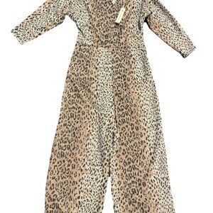 Women’s Uncle Grand Brand Size XS Leopard Print Jumpsuit NWT $130MSRP